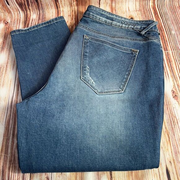 Vigoss THOMPSON TOMBOY Size 20 Mid Rise Ankle Straight Jeans Denim Pants 38x28.5 - Picture 11 of 11